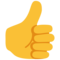 Thumbs Up emoji on Google